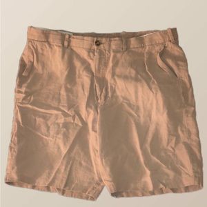 John W. Nordstrom khaki linen shorts